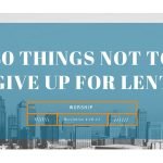 40 Things NOT to Give up for Lent: 35.Worship