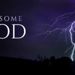 Awesome God landscape with bolt of lightning